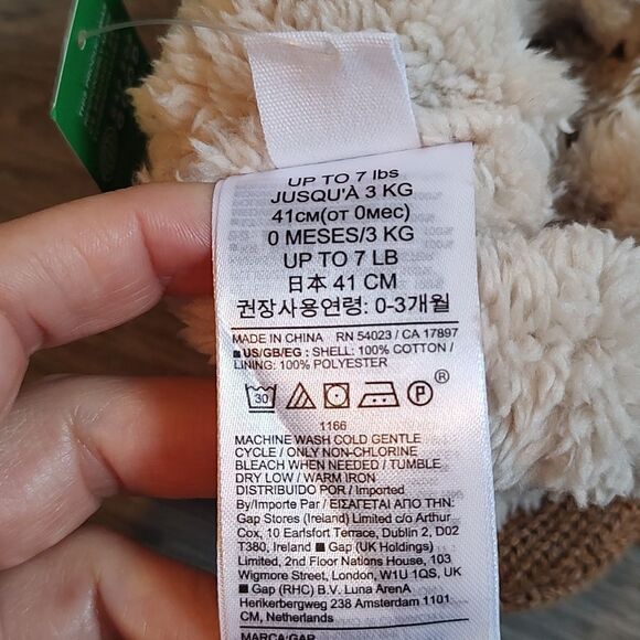 New With Tag Newborn (Up to 7lbs.) Sherpa-Lined Bear Beanie - Picture 5 of 7